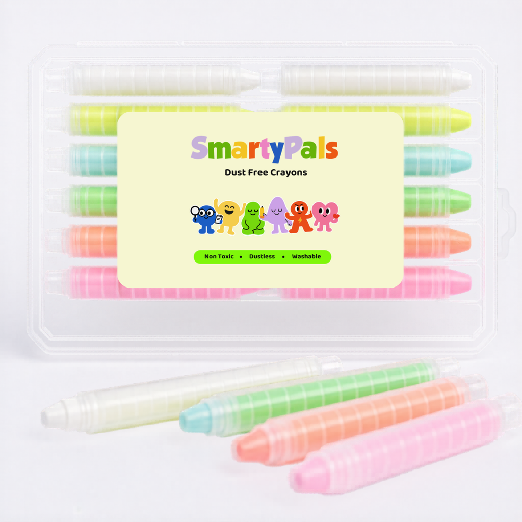 12pcs Bright Dustless Chalk Crayons