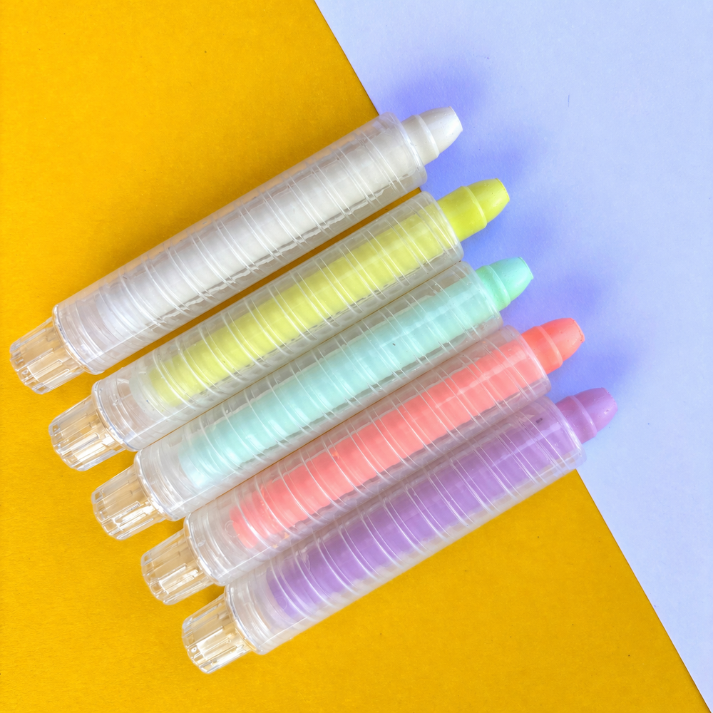 12pcs Bright Dustless Chalk Crayons