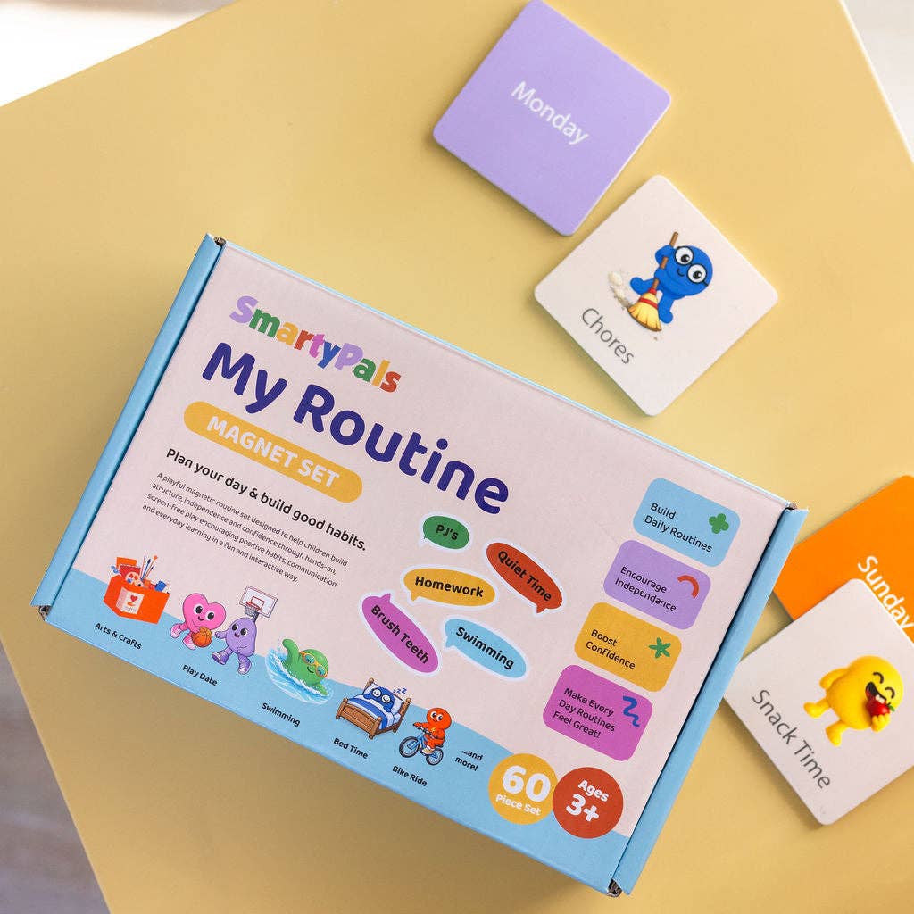 Routine Magnet Set | Smarty Pals Magnetic Routine Set for Kids