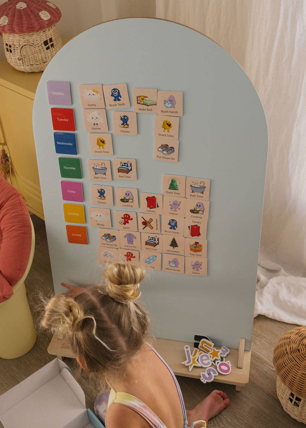 Routine Magnet Set | Smarty Pals Magnetic Routine Set for Kids