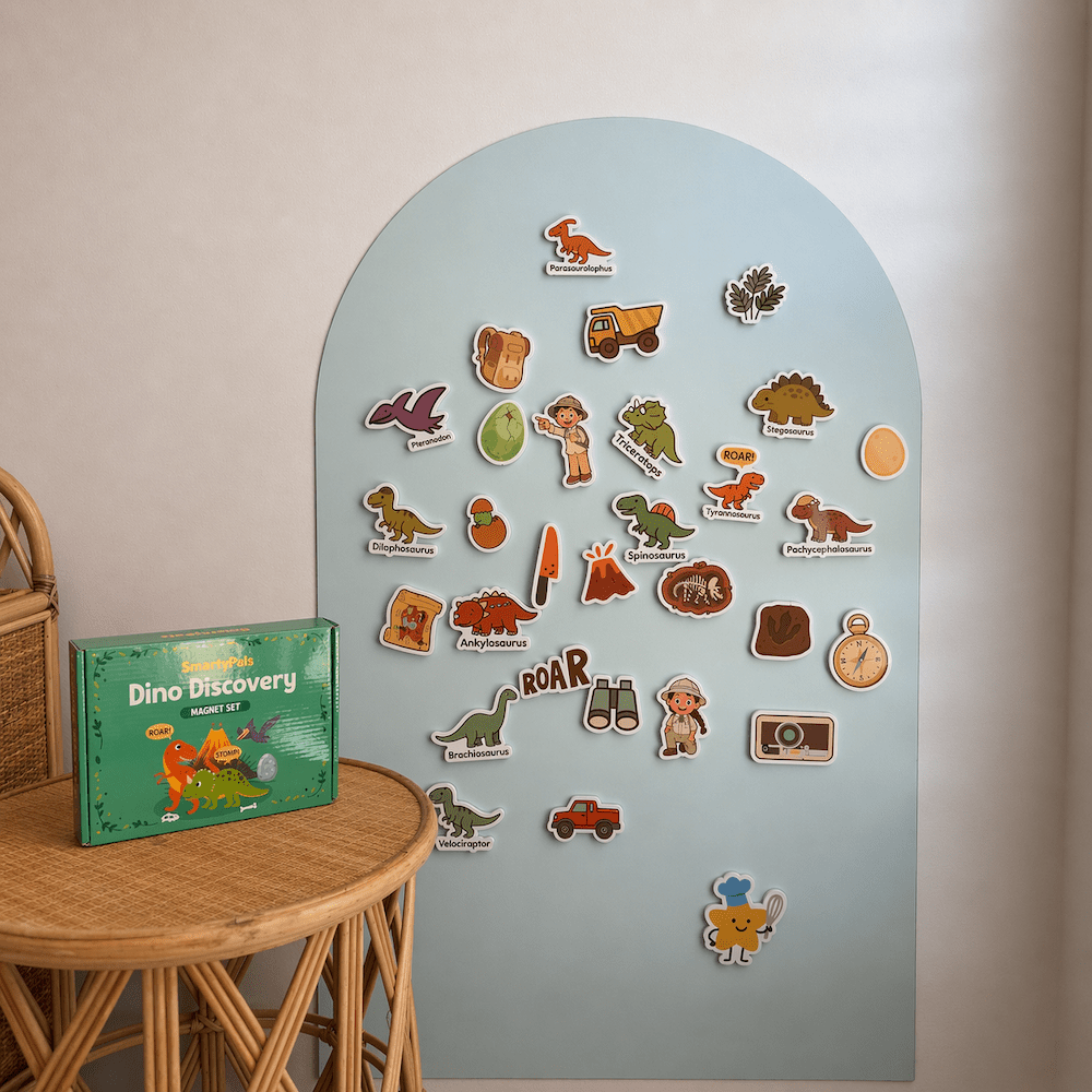 Dino Discovery Magnet Set | Dinosaur Magnets for Kids Imaginative Play