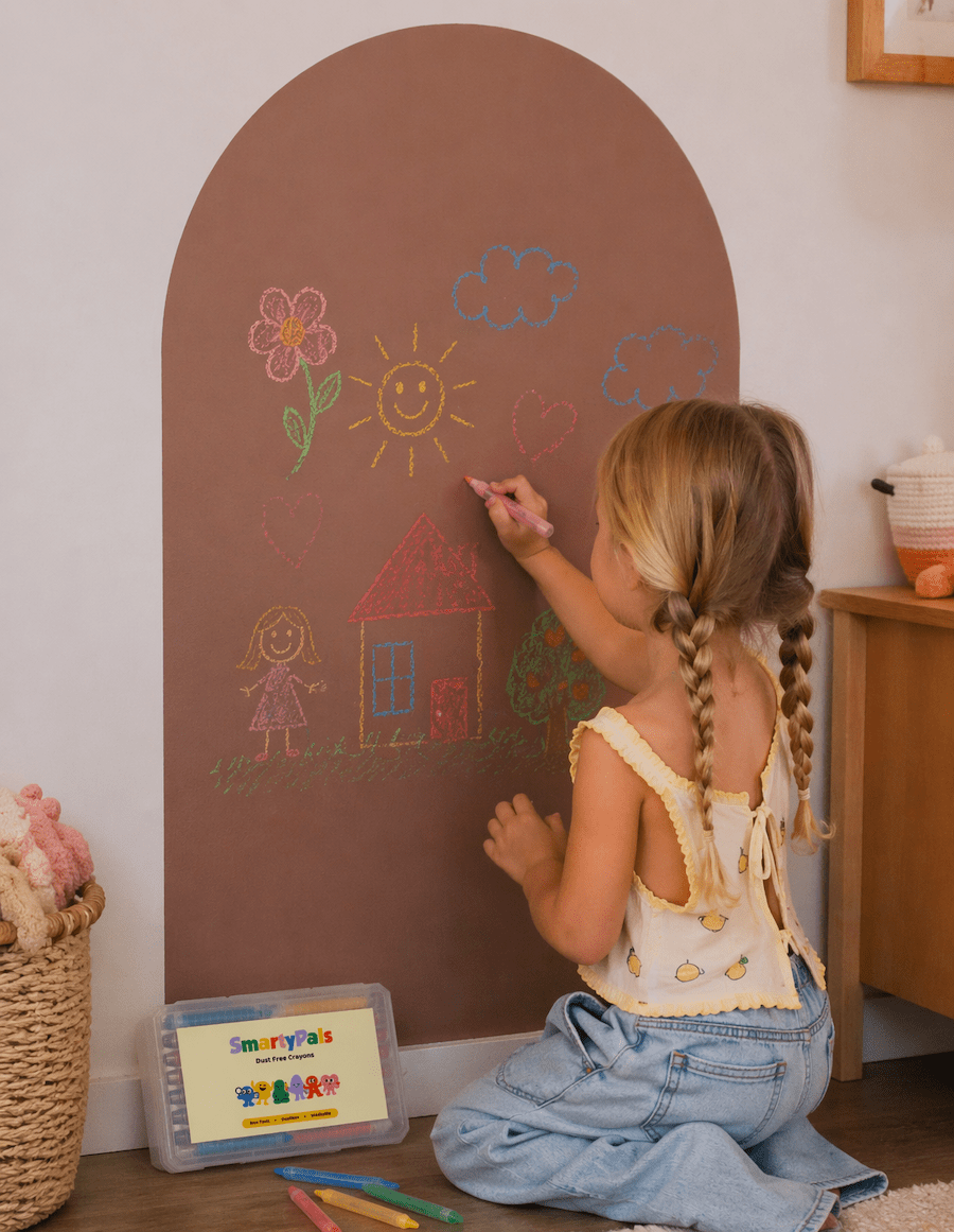 12pcs Bright Dustless Chalk Crayons