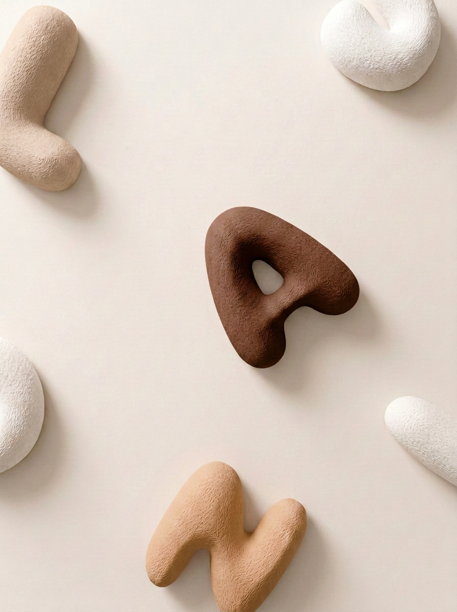 Medium Custom Puffy Bubble Letters for Kids Rooms (Fuzzy Texture)