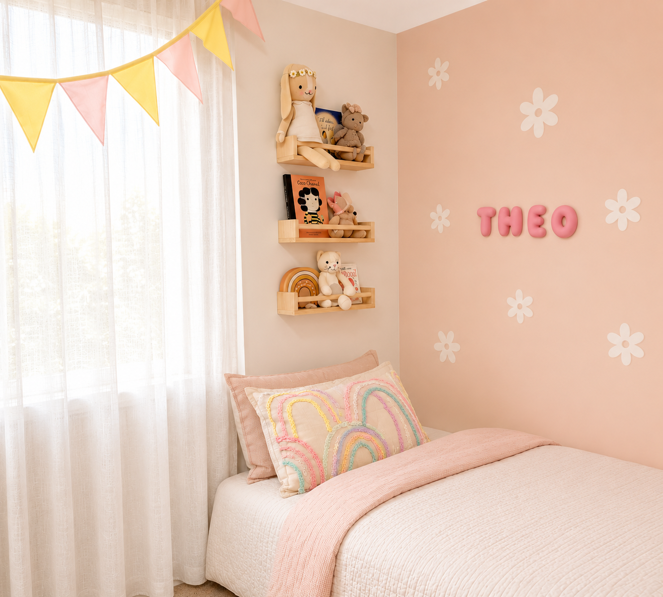 Bubble Letters Decor for kids room. Colourful room decor. Made in New Zealand. 3D Printed Bubble Letters. Puffy Letters.