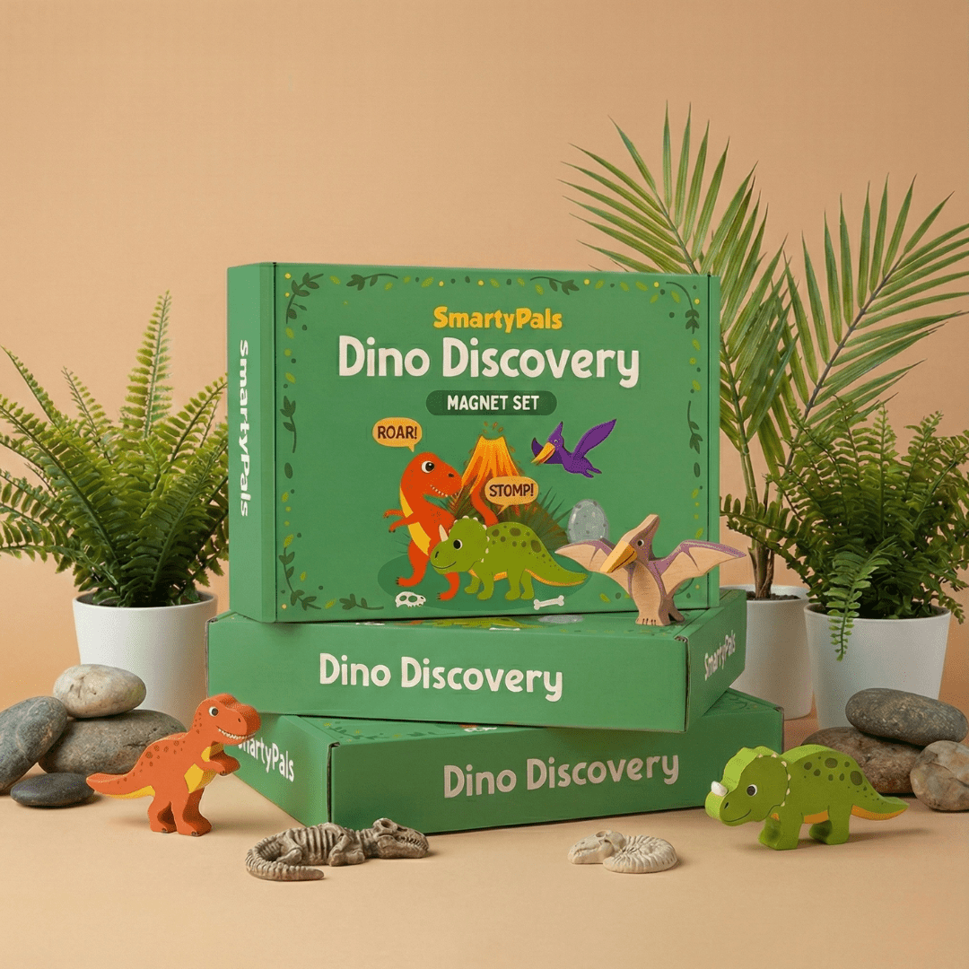 Dino Discovery Magnet Set | Dinosaur Magnets for Kids Imaginative Play