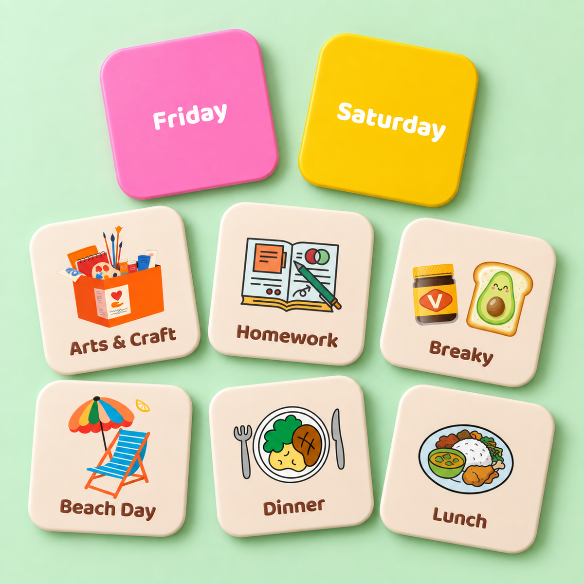 Routine Magnet Set | Smarty Pals Magnetic Routine Set for Kids