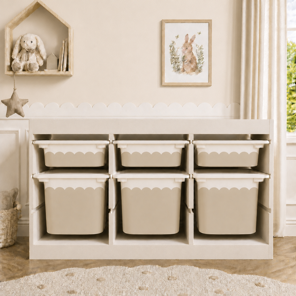 Scalloped - Beige