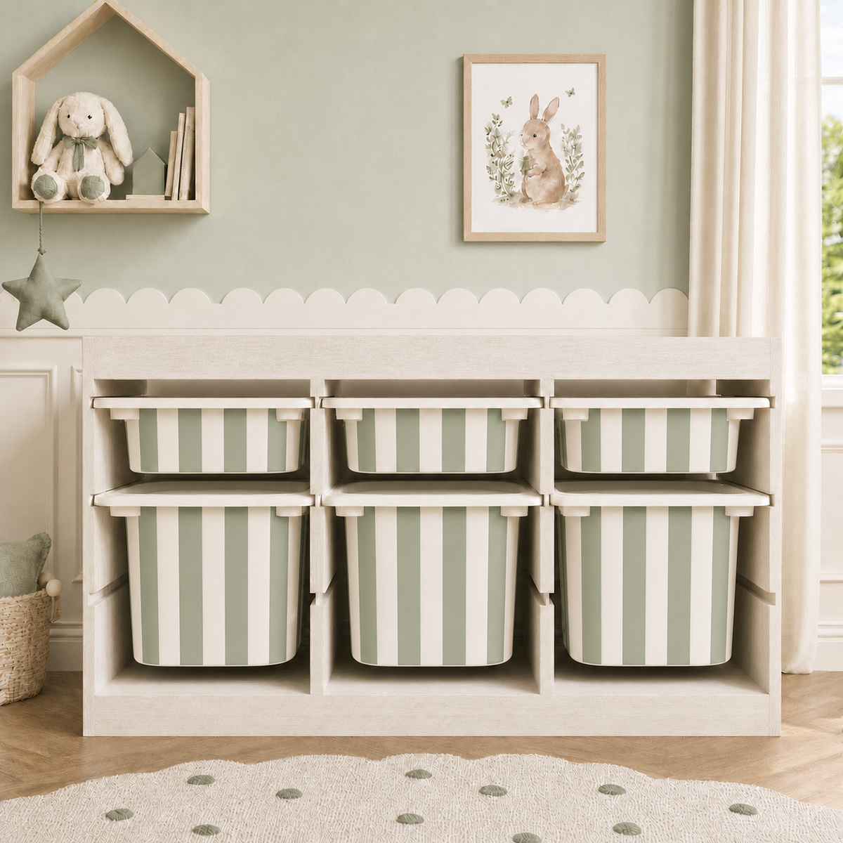 Decals / Stickers for Ikea Trofast (Pack of 3)