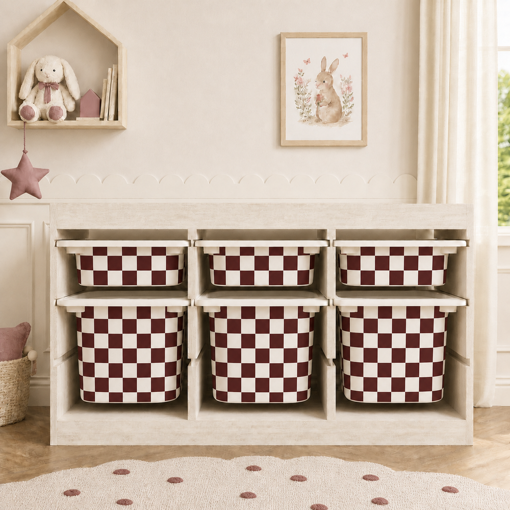 Checkers - Maroon