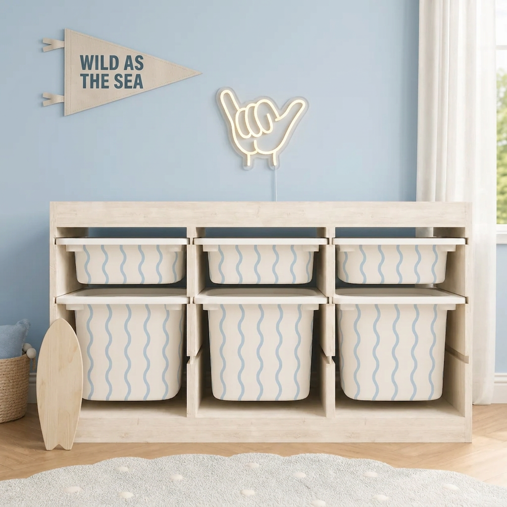 Decals / Stickers for Ikea Trofast (Pack of 3)