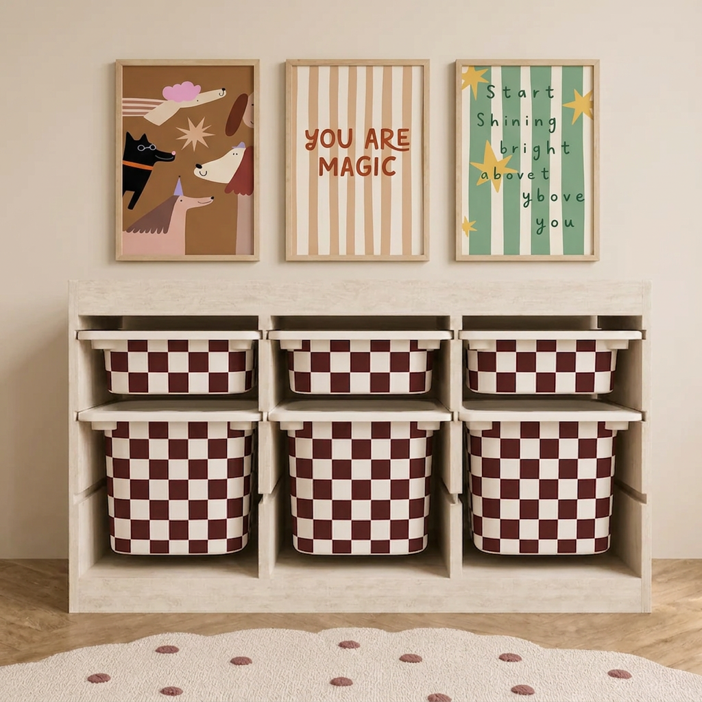 Decals / Stickers for Ikea Trofast (Pack of 3)