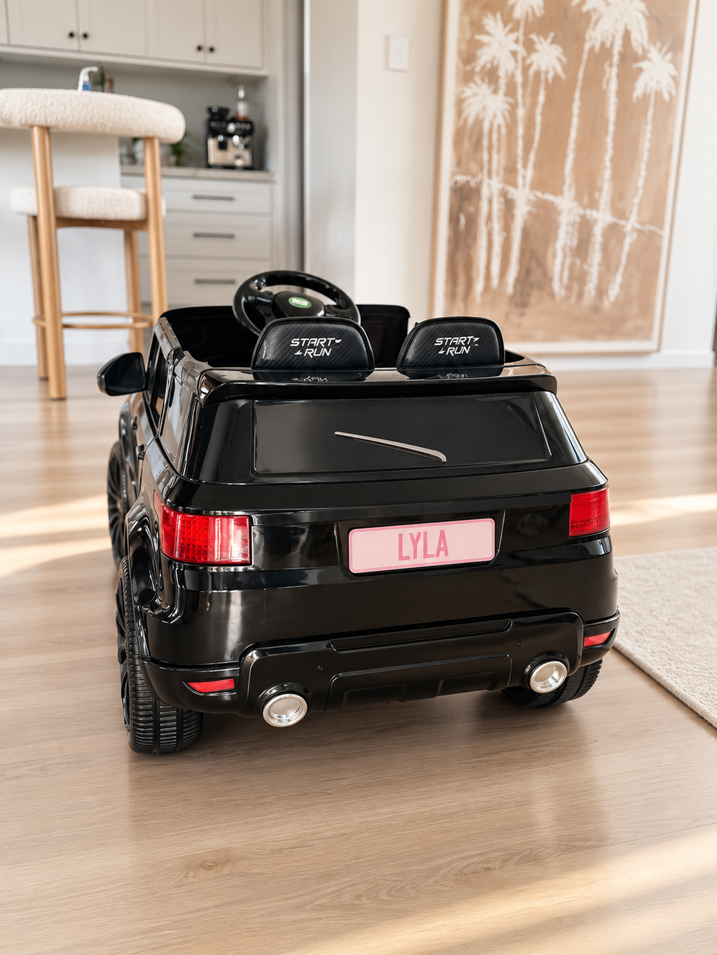 Personalised Kid's Ride On Car Licence Plates